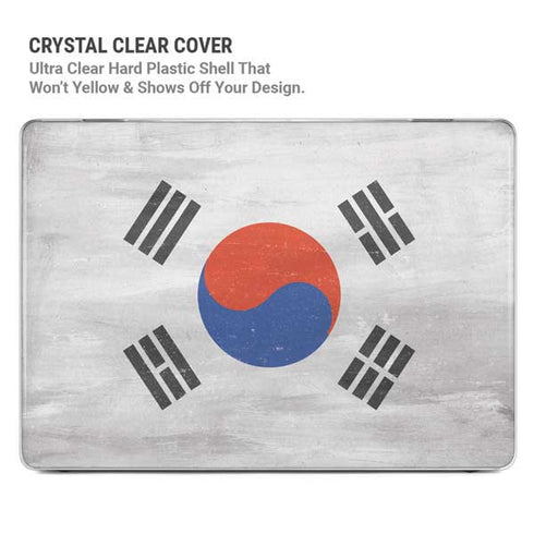 South Korean Flag Distressed MacBook Air 13in M1 (2021) Case plus Skin